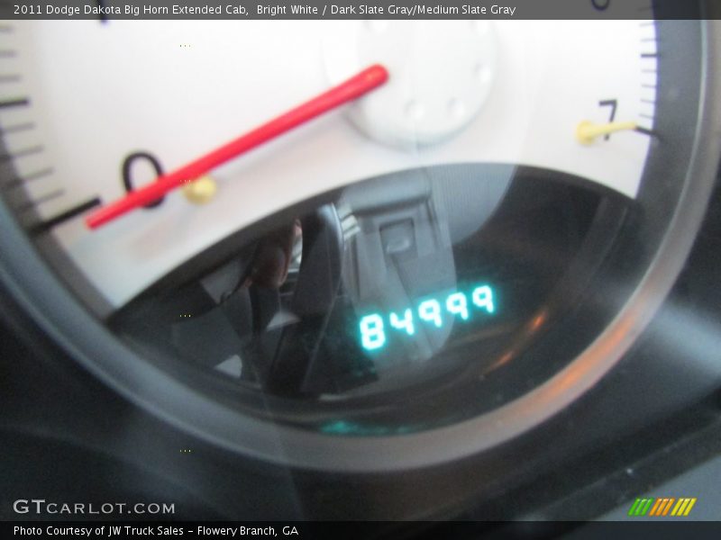 Bright White / Dark Slate Gray/Medium Slate Gray 2011 Dodge Dakota Big Horn Extended Cab