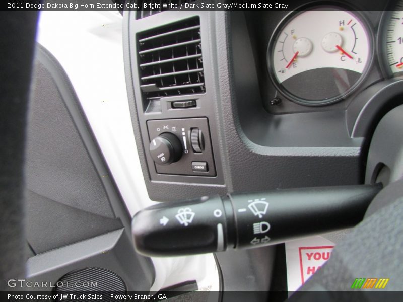 Bright White / Dark Slate Gray/Medium Slate Gray 2011 Dodge Dakota Big Horn Extended Cab