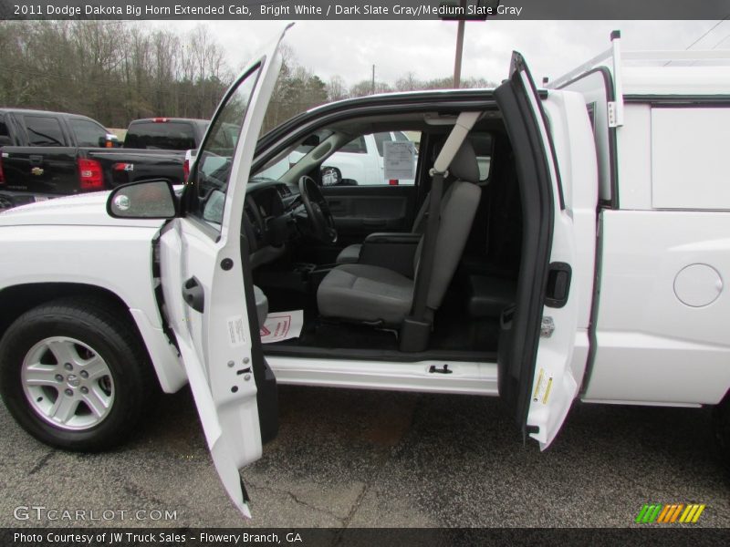 Bright White / Dark Slate Gray/Medium Slate Gray 2011 Dodge Dakota Big Horn Extended Cab
