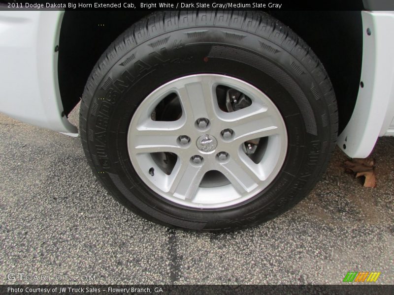 Bright White / Dark Slate Gray/Medium Slate Gray 2011 Dodge Dakota Big Horn Extended Cab