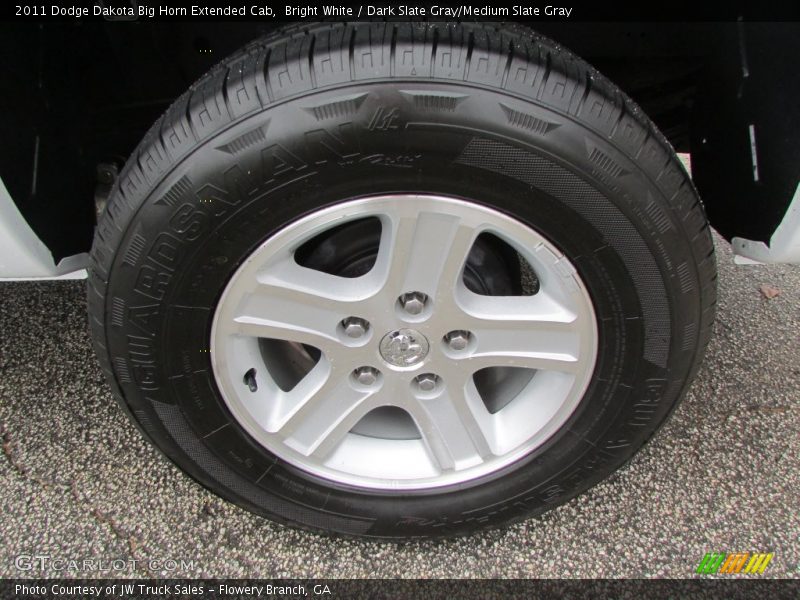 Bright White / Dark Slate Gray/Medium Slate Gray 2011 Dodge Dakota Big Horn Extended Cab