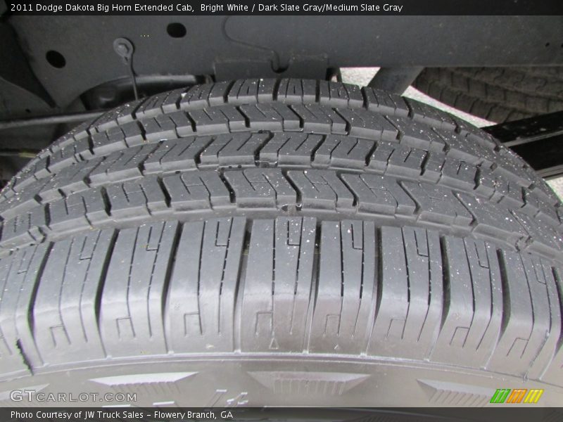 Bright White / Dark Slate Gray/Medium Slate Gray 2011 Dodge Dakota Big Horn Extended Cab