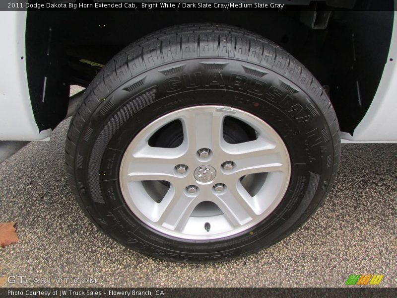 Bright White / Dark Slate Gray/Medium Slate Gray 2011 Dodge Dakota Big Horn Extended Cab