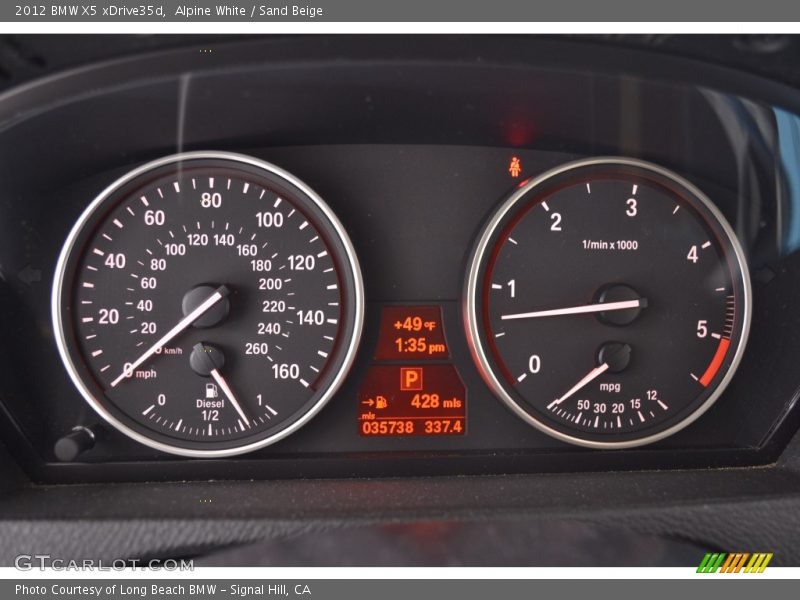 Alpine White / Sand Beige 2012 BMW X5 xDrive35d