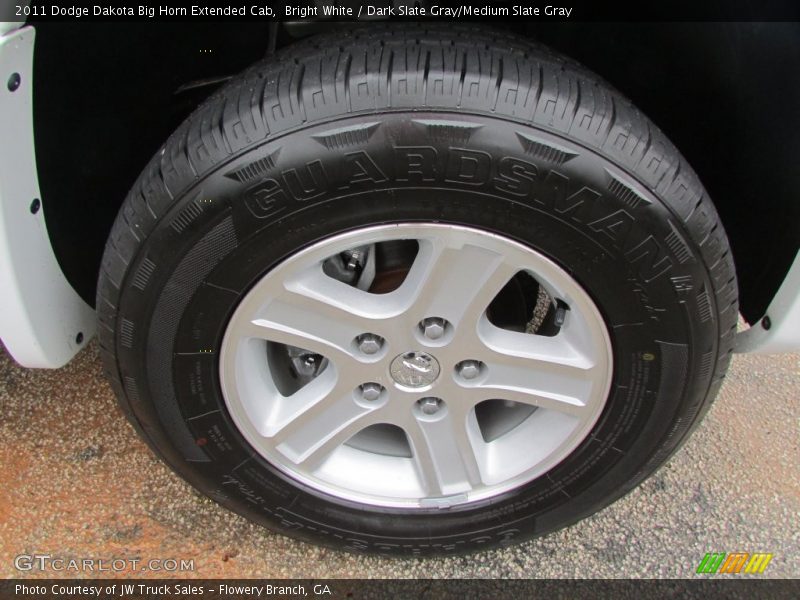 Bright White / Dark Slate Gray/Medium Slate Gray 2011 Dodge Dakota Big Horn Extended Cab
