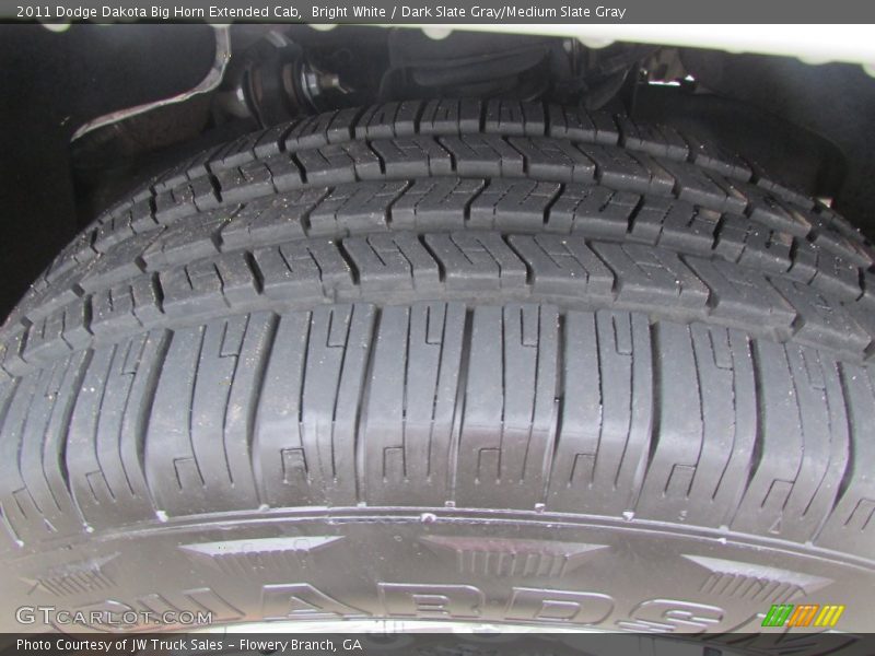 Bright White / Dark Slate Gray/Medium Slate Gray 2011 Dodge Dakota Big Horn Extended Cab