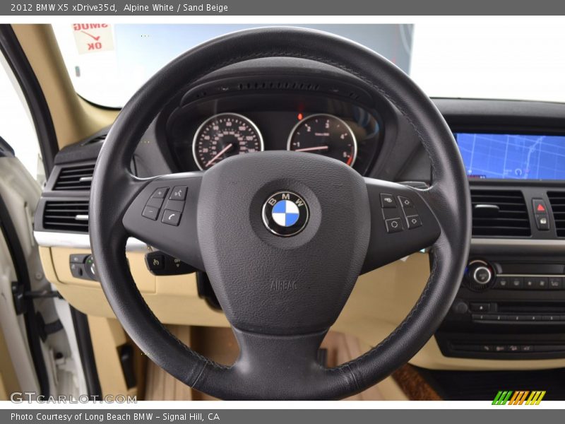 Alpine White / Sand Beige 2012 BMW X5 xDrive35d