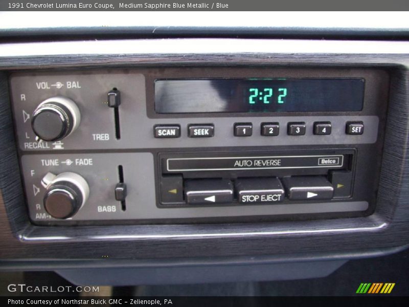 Medium Sapphire Blue Metallic / Blue 1991 Chevrolet Lumina Euro Coupe
