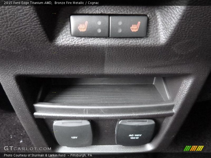 Bronze Fire Metallic / Cognac 2015 Ford Edge Titanium AWD