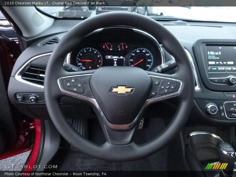 Crystal Red Tintcoat / Jet Black 2016 Chevrolet Malibu LT