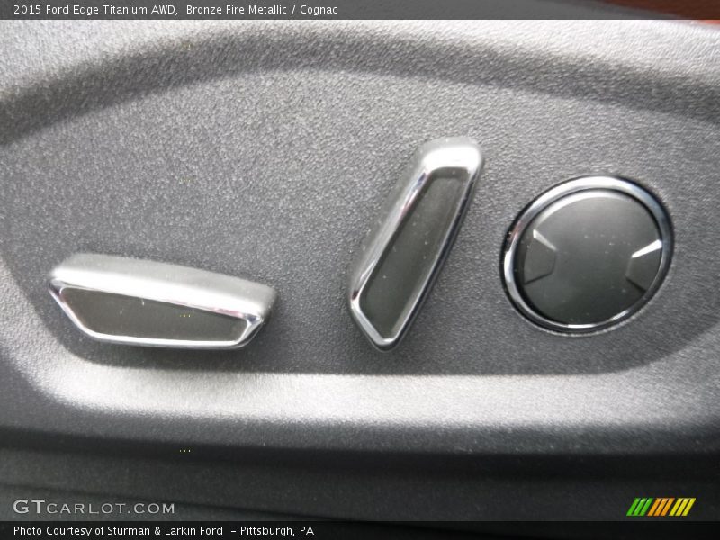 Bronze Fire Metallic / Cognac 2015 Ford Edge Titanium AWD