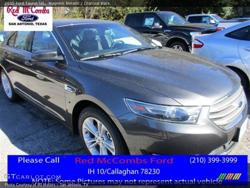 Magnetic Metallic / Charcoal Black 2015 Ford Taurus SEL