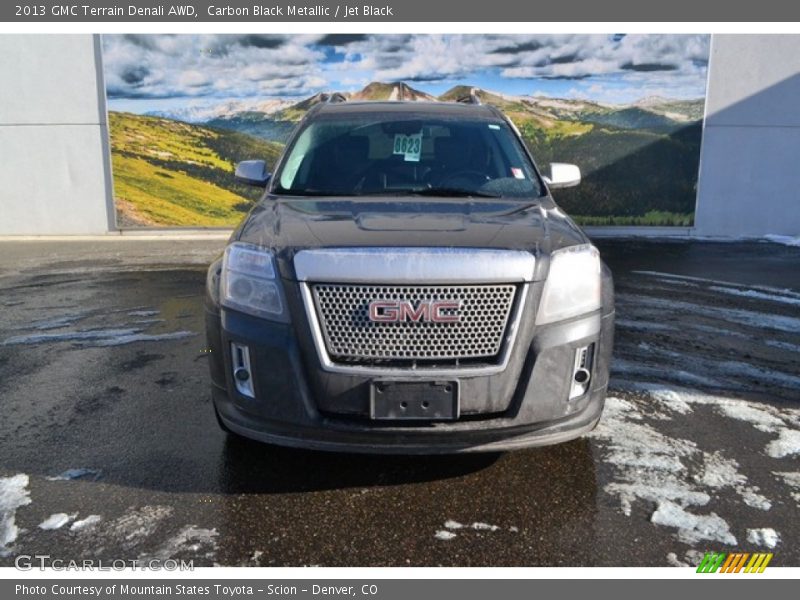 Carbon Black Metallic / Jet Black 2013 GMC Terrain Denali AWD