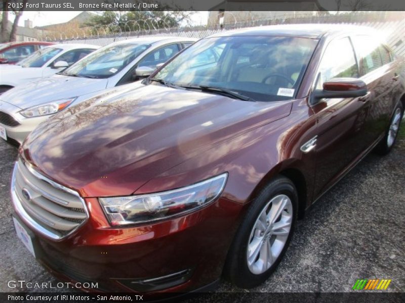 Bronze Fire Metallic / Dune 2015 Ford Taurus SEL