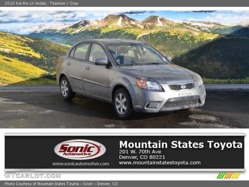 Titanium / Gray 2010 Kia Rio LX Sedan