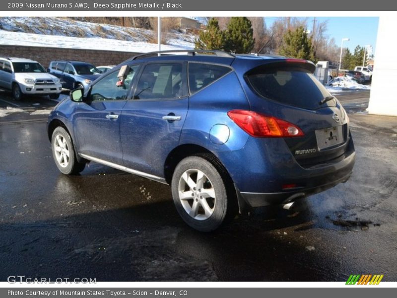Deep Sapphire Metallic / Black 2009 Nissan Murano S AWD