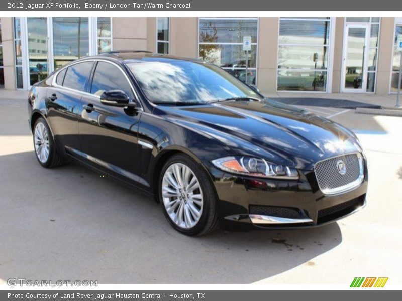 Ebony / London Tan/Warm Charcoal 2012 Jaguar XF Portfolio