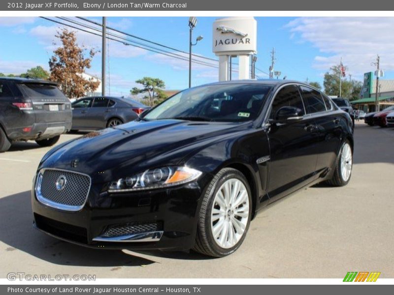 Ebony / London Tan/Warm Charcoal 2012 Jaguar XF Portfolio