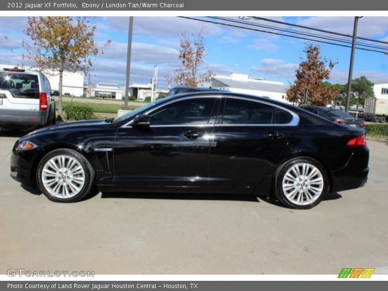 Ebony / London Tan/Warm Charcoal 2012 Jaguar XF Portfolio