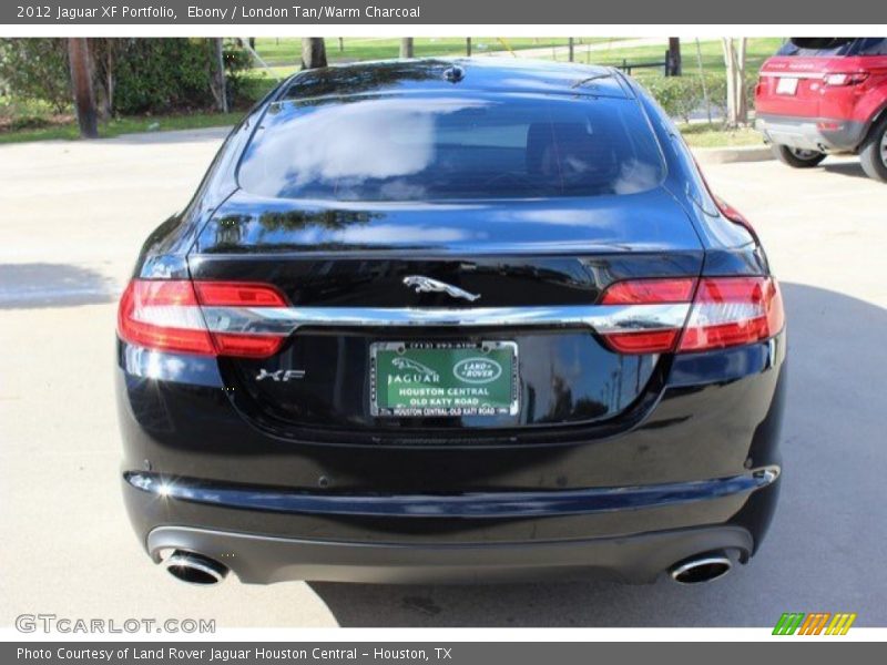 Ebony / London Tan/Warm Charcoal 2012 Jaguar XF Portfolio