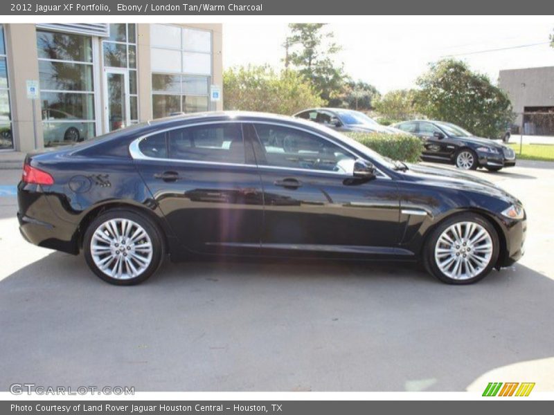Ebony / London Tan/Warm Charcoal 2012 Jaguar XF Portfolio