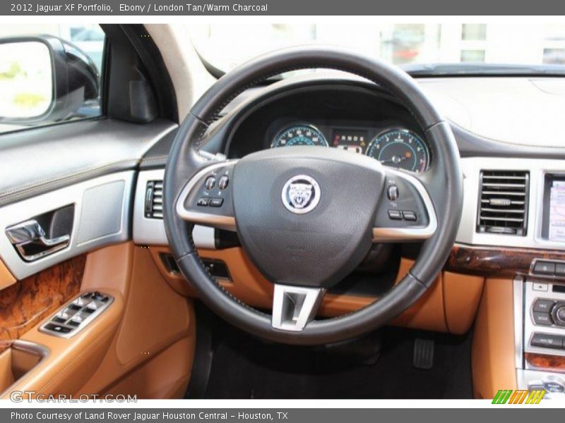 Ebony / London Tan/Warm Charcoal 2012 Jaguar XF Portfolio