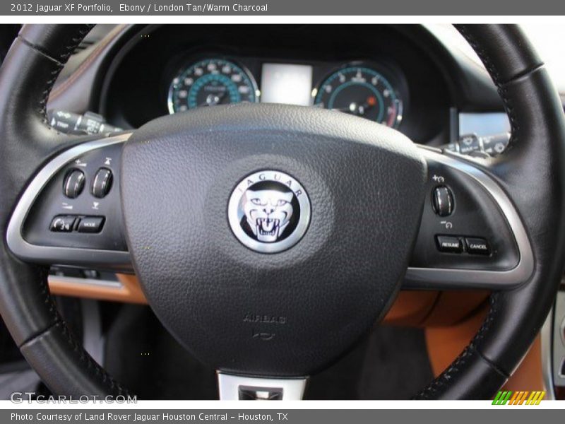 Ebony / London Tan/Warm Charcoal 2012 Jaguar XF Portfolio