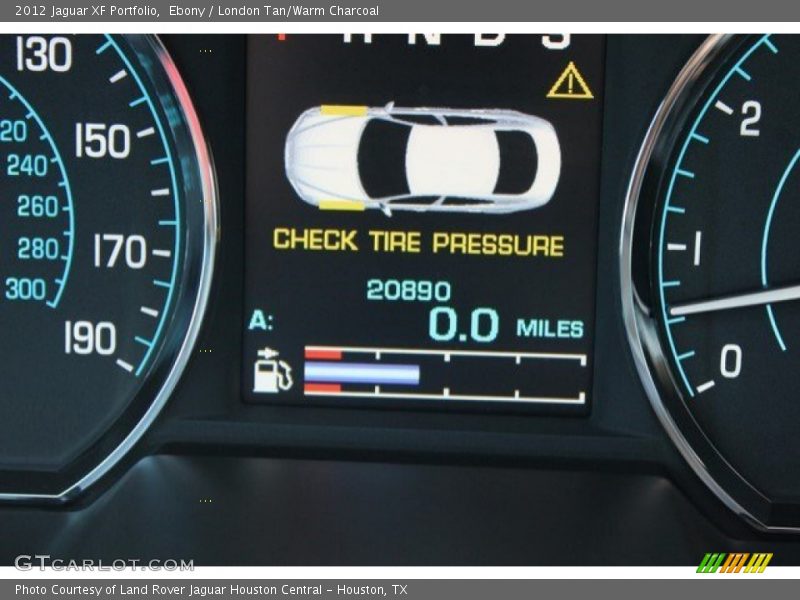 Ebony / London Tan/Warm Charcoal 2012 Jaguar XF Portfolio