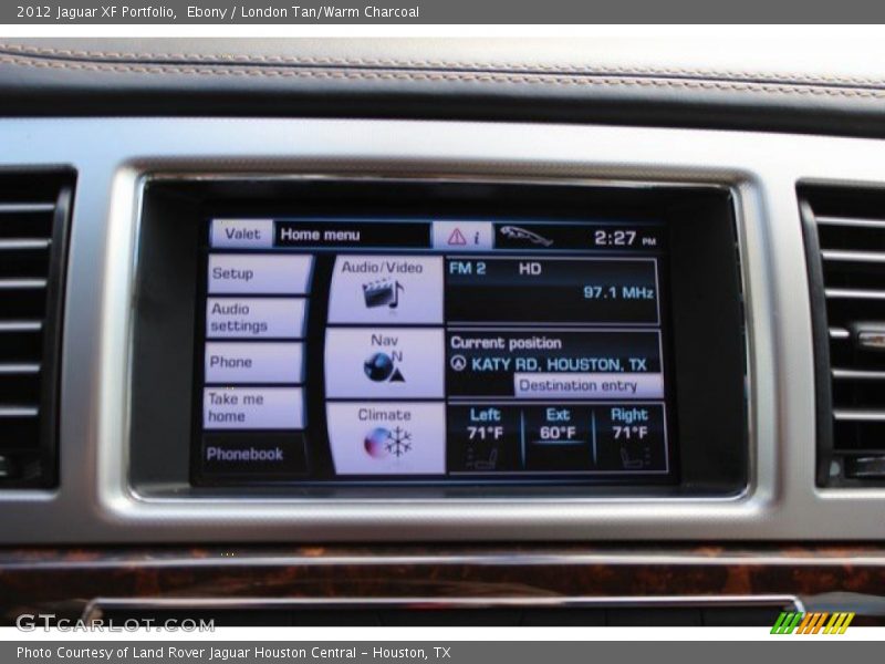 Ebony / London Tan/Warm Charcoal 2012 Jaguar XF Portfolio