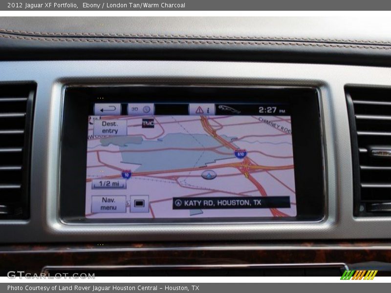Ebony / London Tan/Warm Charcoal 2012 Jaguar XF Portfolio