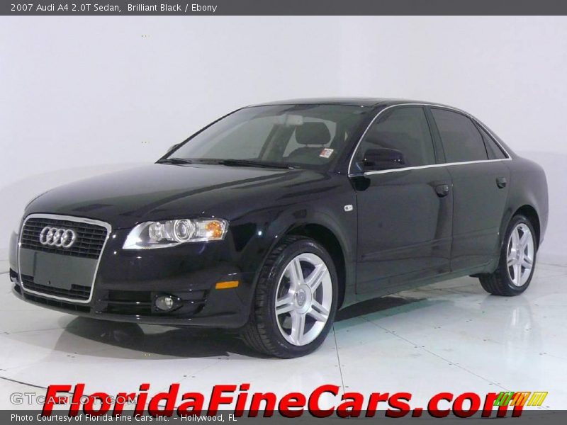 Brilliant Black / Ebony 2007 Audi A4 2.0T Sedan