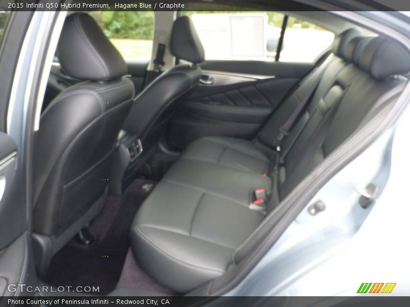 Rear Seat of 2015 Q50 Hybrid Premium