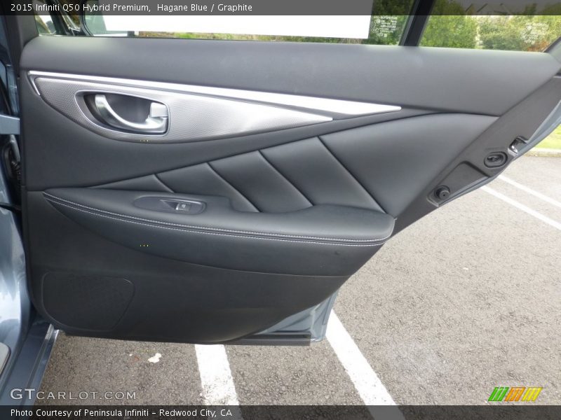 Hagane Blue / Graphite 2015 Infiniti Q50 Hybrid Premium
