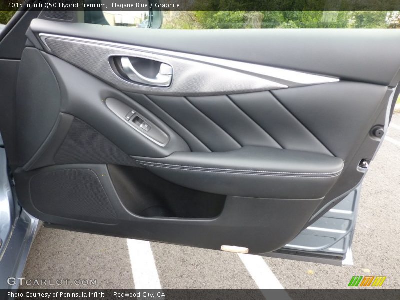Hagane Blue / Graphite 2015 Infiniti Q50 Hybrid Premium