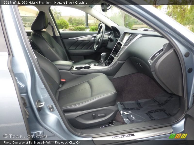 Hagane Blue / Graphite 2015 Infiniti Q50 Hybrid Premium