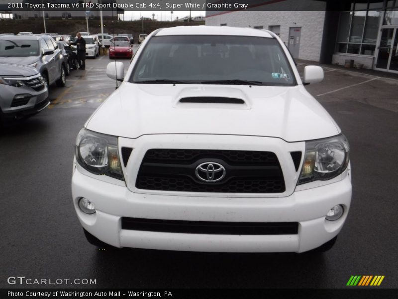 Super White / Graphite Gray 2011 Toyota Tacoma V6 TRD Sport Double Cab 4x4