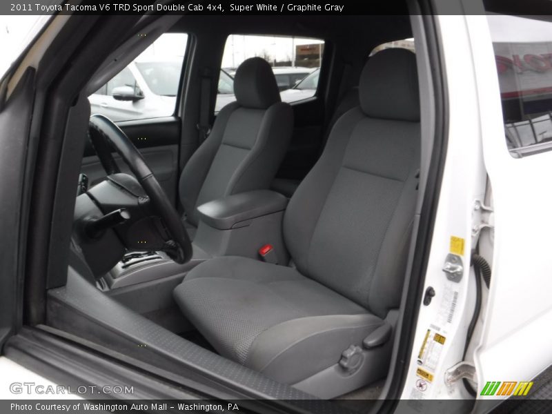 Super White / Graphite Gray 2011 Toyota Tacoma V6 TRD Sport Double Cab 4x4