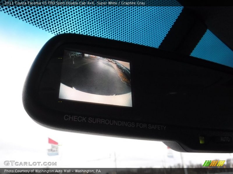 Super White / Graphite Gray 2011 Toyota Tacoma V6 TRD Sport Double Cab 4x4