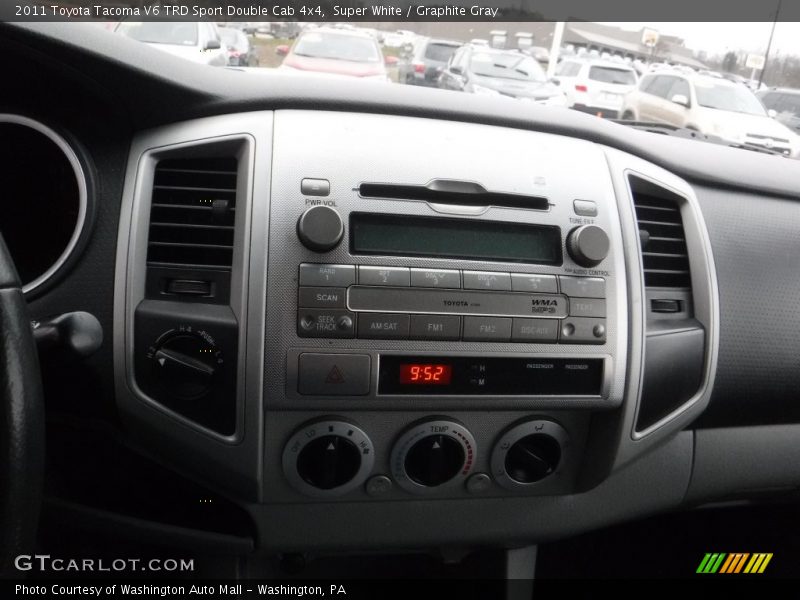 Super White / Graphite Gray 2011 Toyota Tacoma V6 TRD Sport Double Cab 4x4