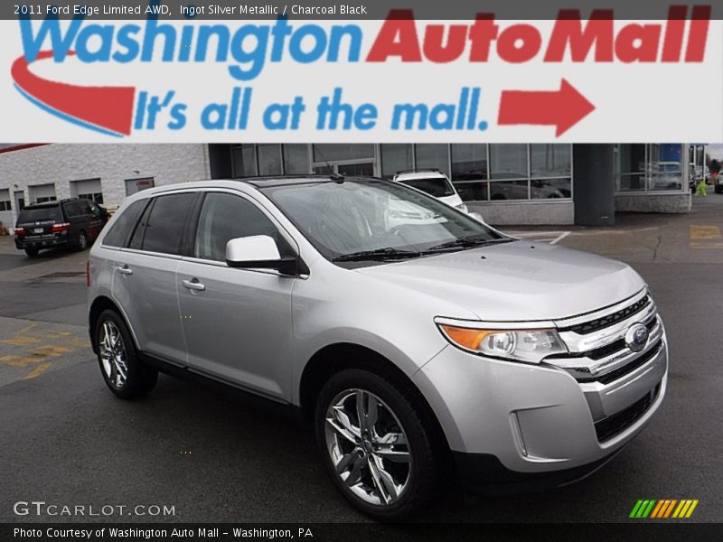 Ingot Silver Metallic / Charcoal Black 2011 Ford Edge Limited AWD