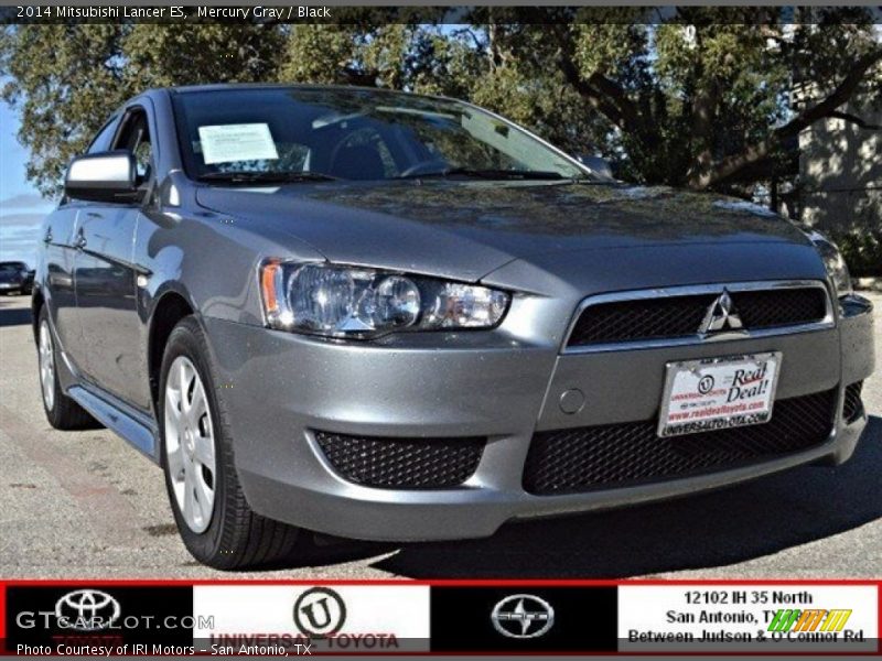 Mercury Gray / Black 2014 Mitsubishi Lancer ES