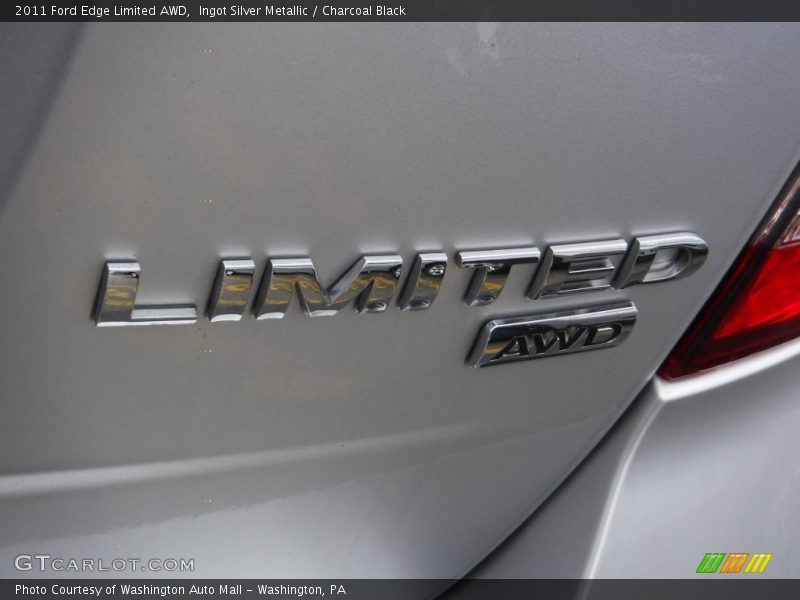 Ingot Silver Metallic / Charcoal Black 2011 Ford Edge Limited AWD