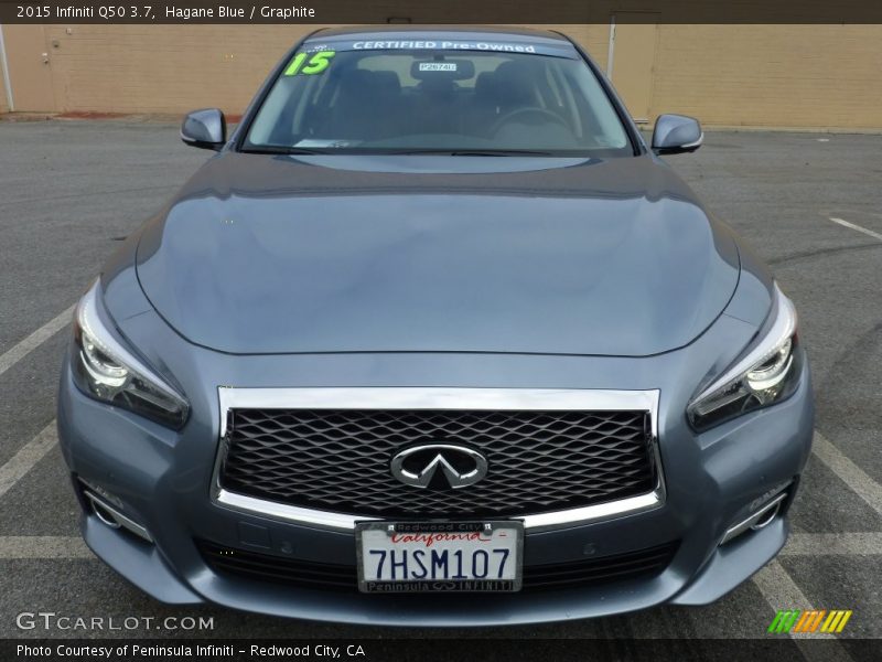 Hagane Blue / Graphite 2015 Infiniti Q50 3.7