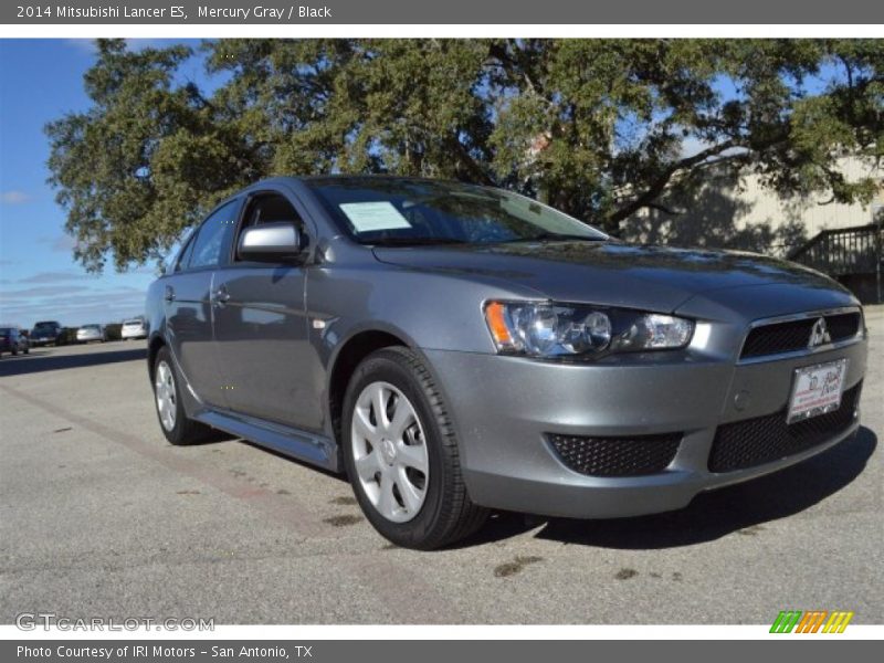 Mercury Gray / Black 2014 Mitsubishi Lancer ES
