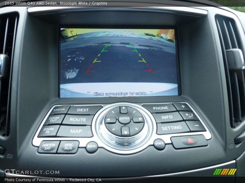 Moonlight White / Graphite 2015 Infiniti Q40 AWD Sedan