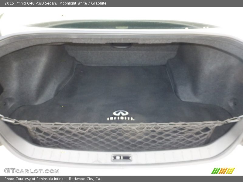 Moonlight White / Graphite 2015 Infiniti Q40 AWD Sedan