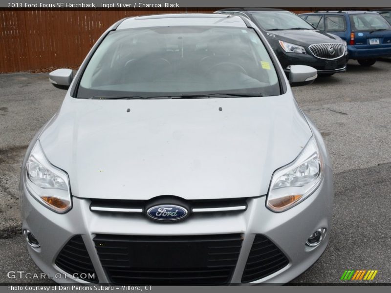 Ingot Silver / Charcoal Black 2013 Ford Focus SE Hatchback
