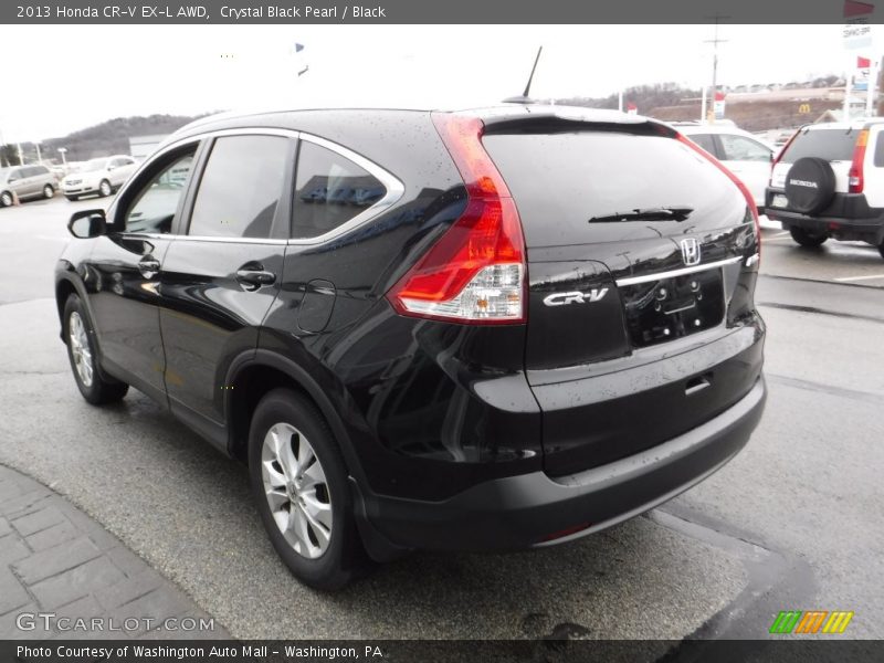 Crystal Black Pearl / Black 2013 Honda CR-V EX-L AWD