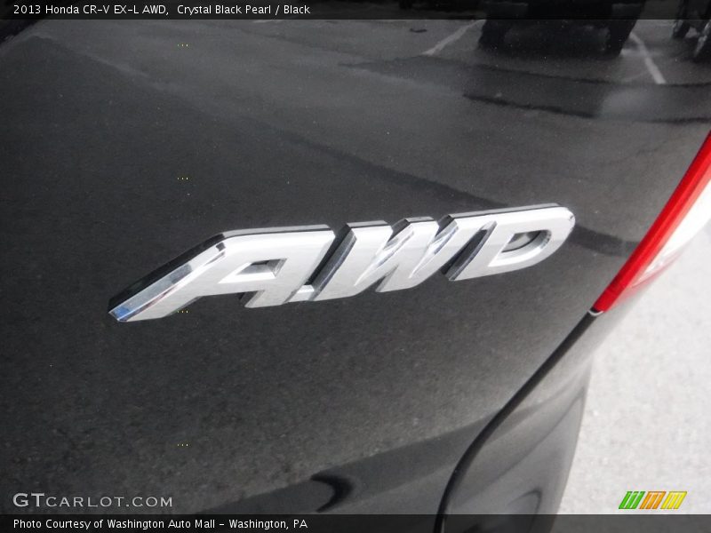Crystal Black Pearl / Black 2013 Honda CR-V EX-L AWD
