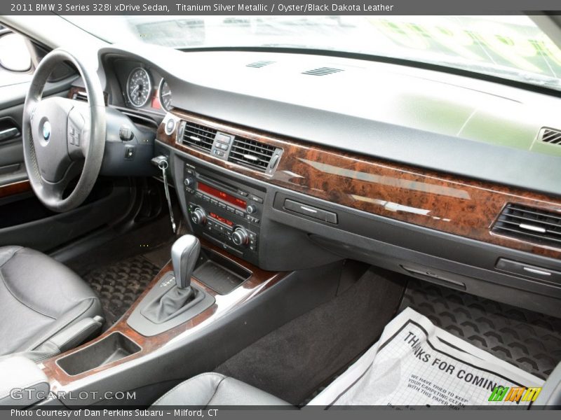 Titanium Silver Metallic / Oyster/Black Dakota Leather 2011 BMW 3 Series 328i xDrive Sedan